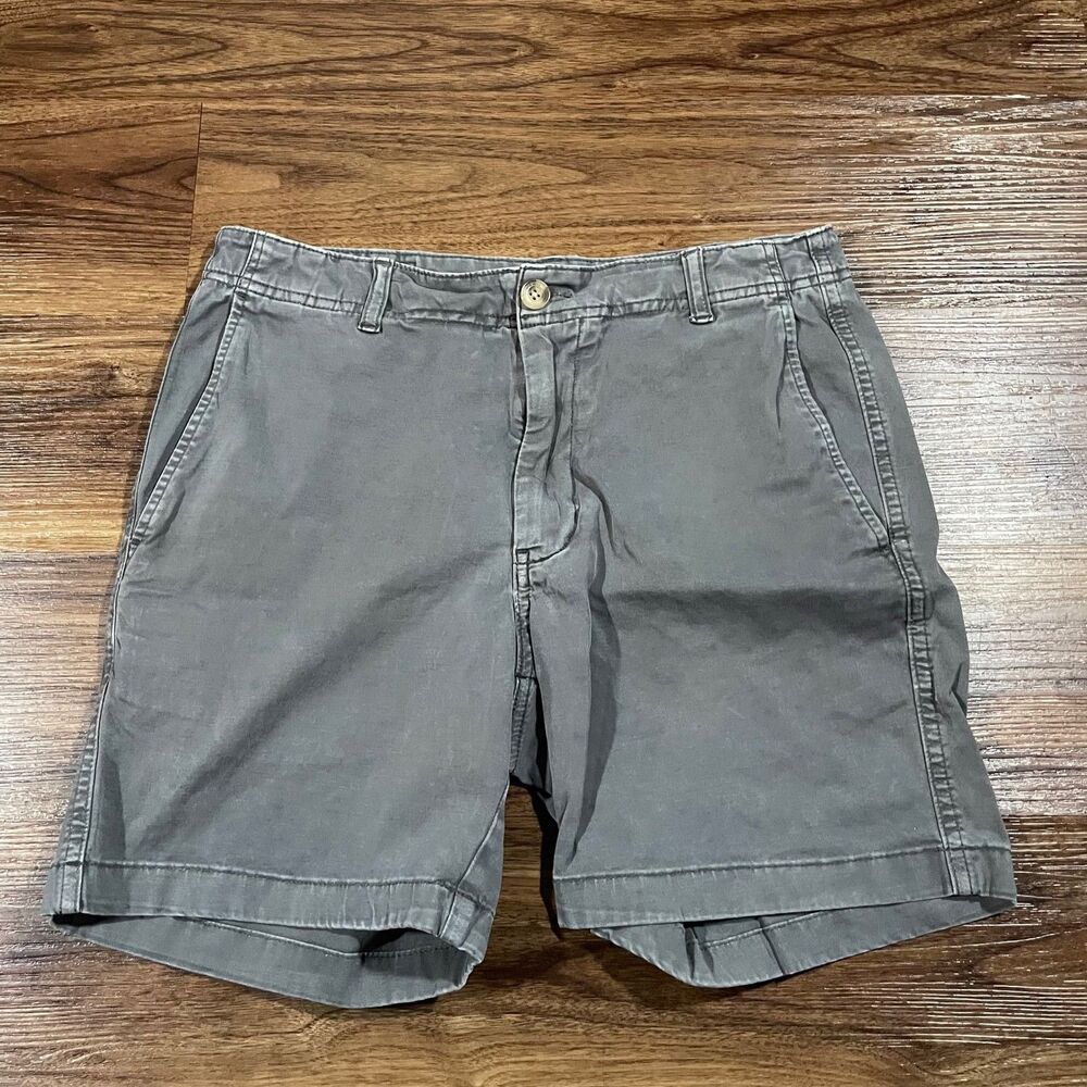 Vineyard Vines Shorts Island Short Chino Classic Flat Front Cotton Gray Men's 30
